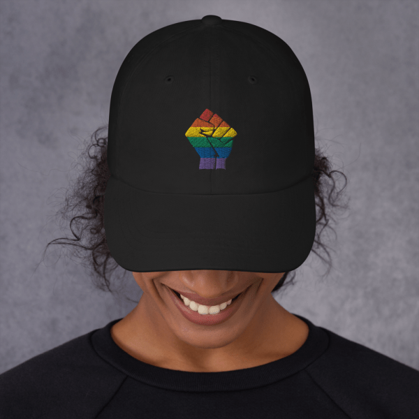 Limited Edition MVP Pride Hat, Woman Shown