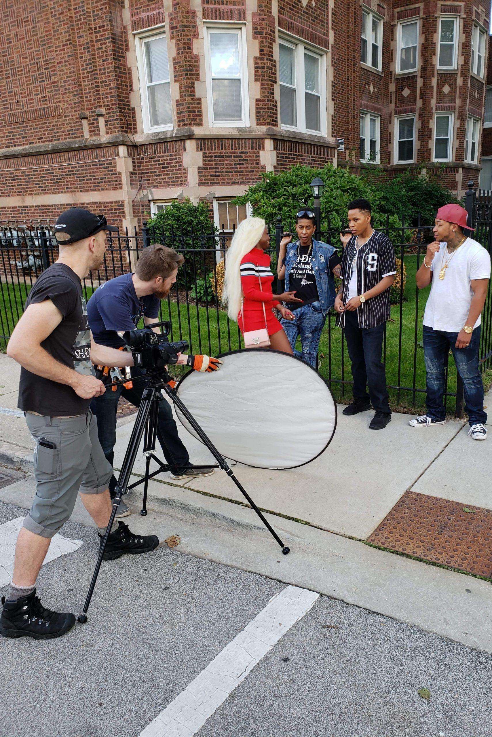 Milon V Parker behind the scenes